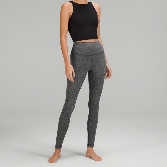 LULULEMON Grey Cotton Align Pants 4 - Picture 1 of 3